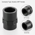 thumbnail image 3 of Uxcell 6Pcs 1/2" Female Adapter Pipe Fitting Fit for SCH80 Slip Coupling Dark Grey, 3 of 7
