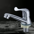 thumbnail image 2 of Grifo de aleación de zinc para lavadora, grifo de baño, duradero, de un solo grifo de agua fría y rápida para jardín, para lavabo de casa, inodoro, 2 of 5