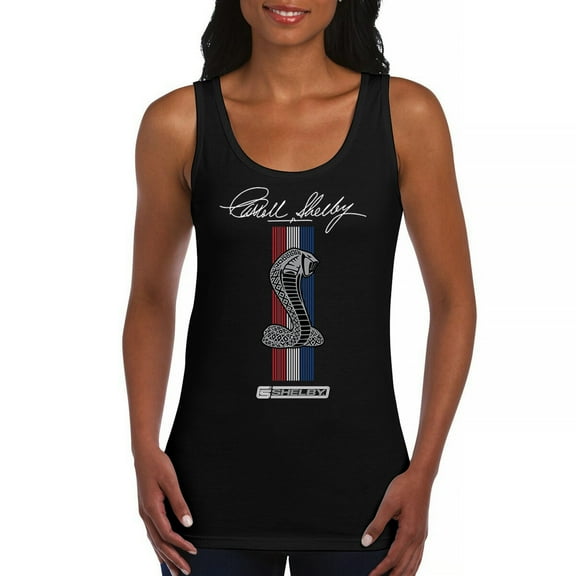 Shelby Cobra Logo Women's Tank Top American Legendary Muscle Car Racing Mustang GT500 Performance Powered by Ford