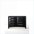 thumbnail image 3 of Dressers, Modern Black 8-Drawer with No Assembly, Okume Veneer Top | Black | Synthetic Wood, 3 of 6