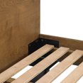 thumbnail image 2 of Armen Living Aldo Queen Size Wood/Metal Platform Bed Frame in Brown/Black, 2 of 5