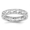 thumbnail image 2 of Auriga 925 Sterling Silver Carved Ring for Women Size- 7, 2 of 6