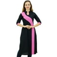 thumbnail image 3 of Phagun Women's Cotton Kurta Kurti 3/4 Sleeve Summer Tunic Indian Clothing-4, 3 of 3
