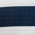 thumbnail image 4 of Lush Decor New Berlin Stripe Cotton Quilt, King, Navy/White, 3-Pc Set, 4 of 7