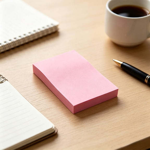 6 Pads Lined Sticky Notes with Lines 4x6 Self-Stick Notes Bright Color Sticky Notes, 45 Sheets/Pad
