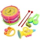 thumbnail image 1 of Juego de Instrumentos Musicales para Niños Pequeños - Tambor de Madera, Trompeta, Sonajero - para el Desarrollo Musical y el Juego Educativo de Bebés de 6-18 Meses, 1 of 8