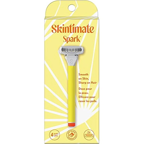 Rastrillo Shick Skintimate Spark de 4 hojas con cartucho fácil de cambiar