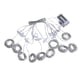 thumbnail image 1 of Lámpara de luces de cadena USB LED impermeable para césped Decoración de Blanco cálido Yuyangstore Luces de cortina, 1 of 8