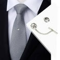 thumbnail image 6 of Yunhgft deevoka Mens Tie Tack Pins Collar Pin Brooch Lapel Pin for Valentine'S Day Gift silver, 6 of 8