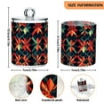 thumbnail image 5 of Yayeee 4 Pack Qtip Holder Bathroom Cotton Swab Canister with Lid Clear Dispenser Set, Red Abstract, 5 of 6