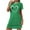 Green, variant on Ohufall Womens Nightgowns Fashion Casual Heart Printed Short Sleeve Nightshirt Loose Comfy Crew Neck Sleep Shirt