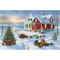 300 Pieces Jigsaw Puzzles for Adults Teens Charles Wysocki Cape Cod Christmas Fun Game Props Educational Toys Decompressing Intellectual Puzzles Gift