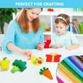 thumbnail image 5 of 90PCS Felt Fabric Sheets Craft Kit - 4"x 4" + 6"x 6" Assorted Colors - 1mm Thick Square Nonwoven Felt Fabric for Crafts DIY, 5 of 8