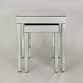 thumbnail image 4 of Wayborn Set of 2 Piece Beveled Mirrored Nesting Table 20Wx14Dx24"H, 4 of 5