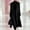01-Black, variant on Women's Belted Solid Color Maxi Wool Coat,Notched Lapel Single Breasted Long Winter Overcoat,Elegant Tailored Outerwear for Office 03-Navy XL