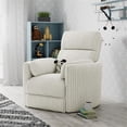 thumbnail image 2 of Pemberly Row Power Swivel Glider Recliner Two Pack in White, 2 of 12