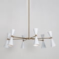 thumbnail image 2 of Italian Style Six-Arms Light Brass Sputnik Chandelier Light Fixture Raw Brass Ceiling Fixture, 2 of 7