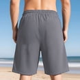 thumbnail image 3 of EOYWHK Mens Shorts Quick Dry with Pockets Elastic Waist Drawstring Sports Shorts for Men Soft Lightweight Breathable Casual Activewear Gray, Size XL, 3 of 8