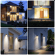 thumbnail image 3 of Luces solares para exteriores Qtmnekly, lámpara de pared solar de anochecer a amanecer con sensor de movimiento, 3 modos de iluminación, impermeable, seguridad solar para pared, 3 of 6