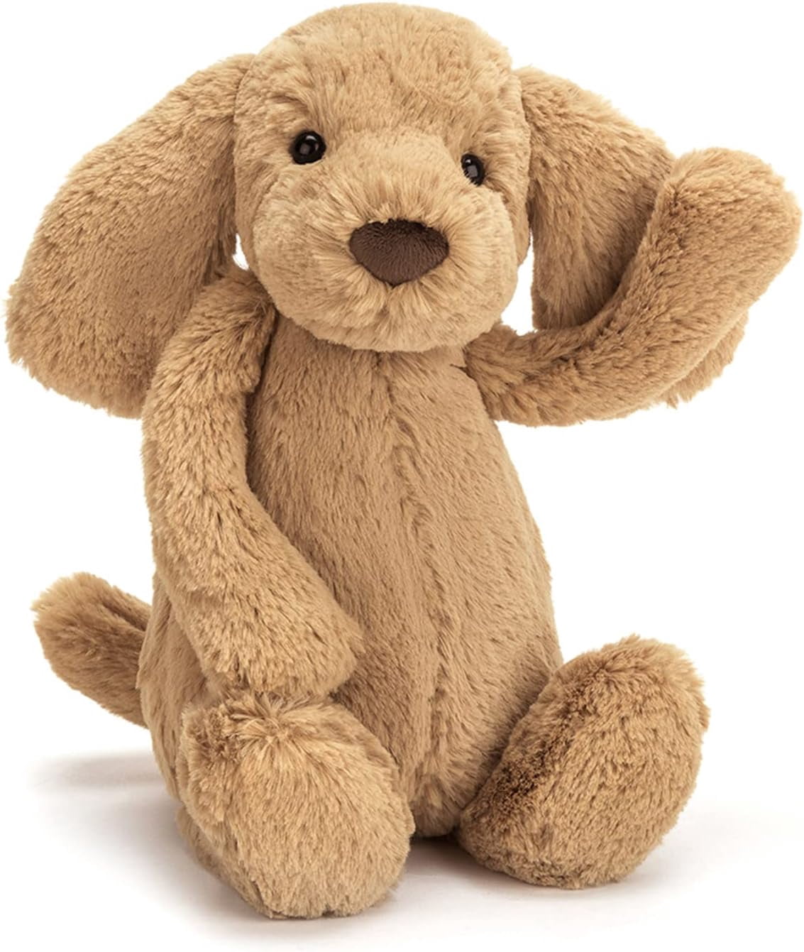 Jellycat Bashful Toffee Puppy Stuffed Animal, Medium 12 inches - Dogs and Puppies Plush Toy - Classic Children's Gift