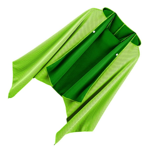 Toalla de protección solar Qarigey para hombres Albornoz con capucha Verde fluorescente
