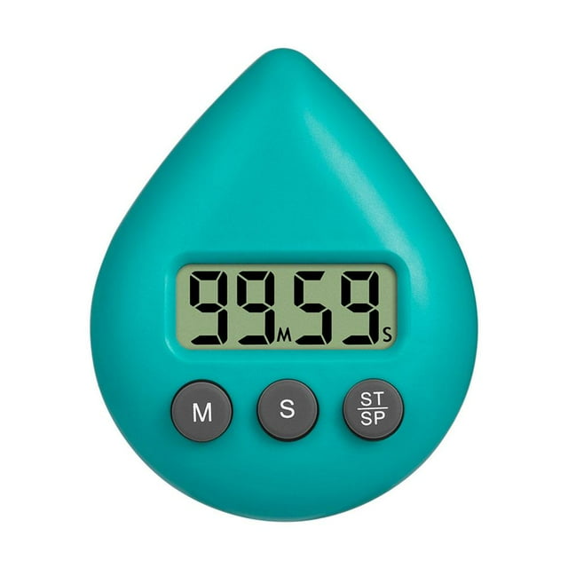Daily Mix Store Digital Timer Water Drop Electronic Alarm Clock Three Color Waterproof Digital Timer Energy Study M7Y8 For Shower Saver