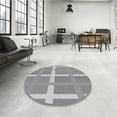 thumbnail image 3 of Ahgly Company Indoor Rectangle Patterned Gray Cloud Gray Area Rugs, 2' x 5', 3 of 6