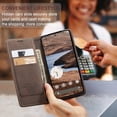thumbnail image 4 of Allytechgroup Google Pixel 9/ Pixel 9 Pro Wallet Case, Premium PU Leather Retro Flip Cover RFID Blocking Shockproof Kickstand Phone Case for Google Pixel 9/ Pixel 9 Pro, Coffee, 4 of 11