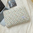 thumbnail image 6 of Computer Carrying Case Bag Soft Padded Sleeve For 13in Notebook Decor Bag (Green Flower), 6 of 10