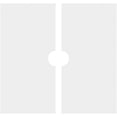thumbnail image 4 of 14"OD x 2"ID x 4 3/4"C x 1"P Rubik Architectural Grade PVC Contemporary Ceiling Medallion, Two Piece, 4 of 11