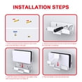 thumbnail image 4 of Soporte Pared Con Gancho para Controlador Interruptor/interruptor Consola Juegos OLED () Blanco, 4 of 6