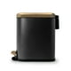 thumbnail image 3 of Bote de basura con pedal Acento de 5 L Basurero de acero inoxidable con tapa y cubeta interior extraíble Dorado con Negro, 3 of 10