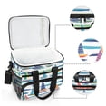 thumbnail image 6 of FORMRS Insulated Cooler Bag 24 Cans Capacity Soft Leakproof Lunch Box with Side Pockets, Colorful Sailboats, 6 of 7