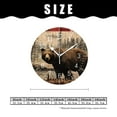 thumbnail image 2 of 14 Inch Wall Clock Battery Operated Silent Clock Decorative for Office, Kitchen, Outdoor, Living Room，Rustic Lodge Bear Moose Deer Creative, 2 of 4