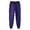 Purple, variant on Women's Casual Solid Color Track Pants with Lace-up Detail and Side Pocket for Hop Workout