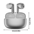 thumbnail image 3 of xjwjuw Alloy Wireless Bluetooth Earbuds 5.3, Low Latency for Gaming, Dual Stereo Sound with 13mm Driver, Comfortable Fit, Auto Pairing, Long Battery Life, Great for Music, Gaming, Daily Use, 3 of 8