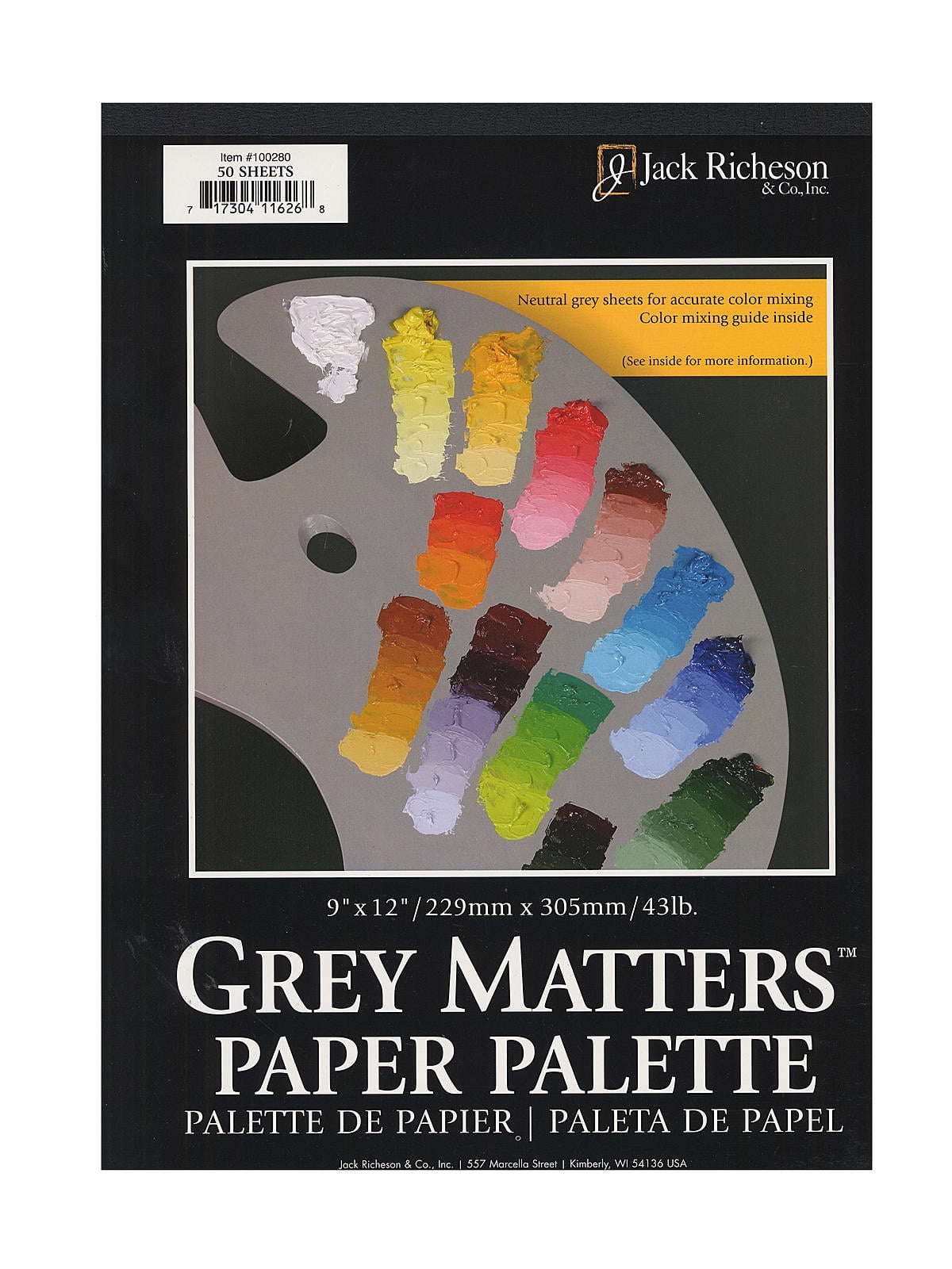Grey Matters Paper Palettes 9 in. x 12 in. (pack of 2)