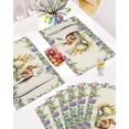 thumbnail image 5 of Easter Placemats Set of 4, Brown Bunny Colorful Egg Placemat for Dining Table Decorations, Spring Flowers Leaf Plant Place Mats, Spring Table Mats for Kitchen Dinner Seasonal Holiday Party Decor, 5 of 6