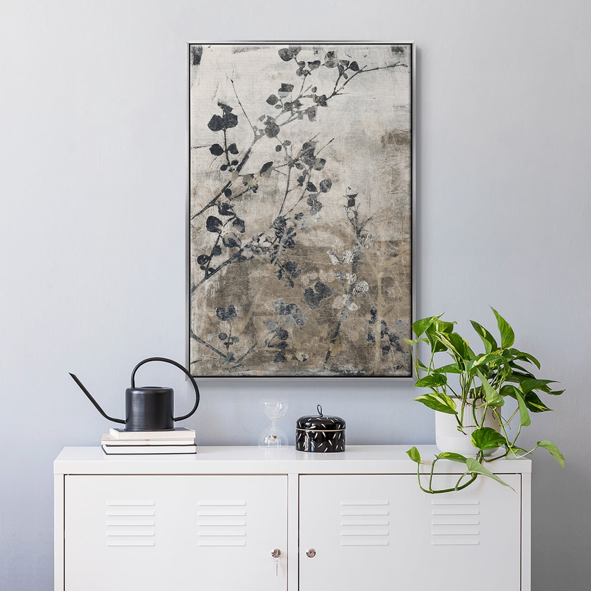 Boundless VII Framed Premium Gallery Wrapped Canvas - Ready to Hang - 25 x 37 - Silver Floating Frame