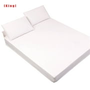 Waterproof Mattress Cover Breathable Cotton Deep Pocket Bed Pad Mat Protector, King 76x80+18inches
