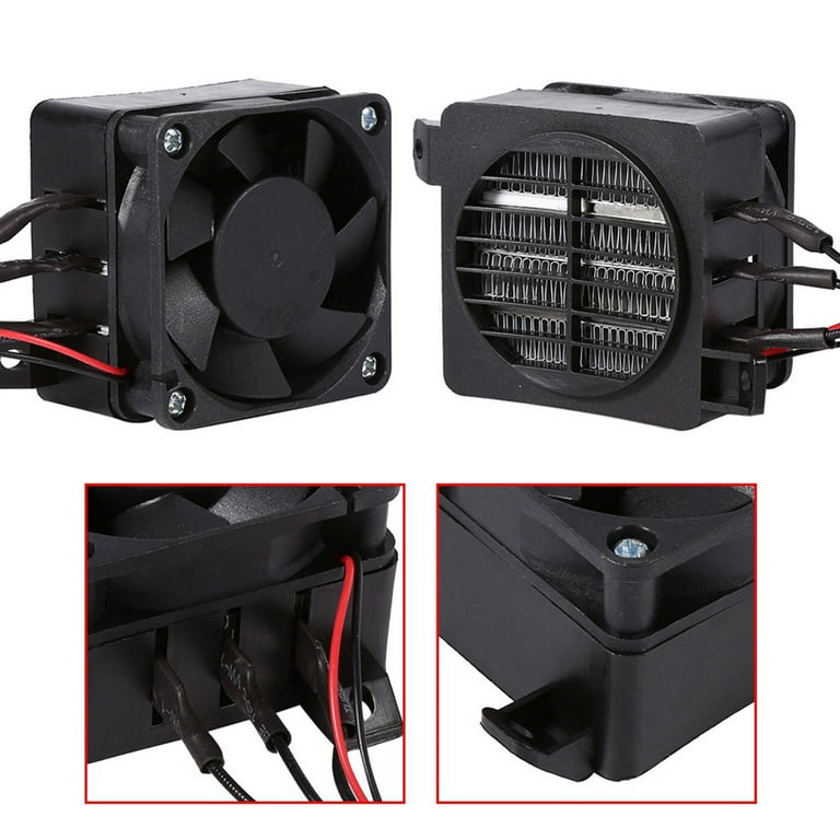 Electric Heater 100W 12V PTC Fan Heater 60x60mm Constant