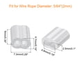 thumbnail image 2 of 100 Pack Aluminum Crimping Loop Sleeve and 16 Pack Stainless Steel Thimble for 5/64" Dia Wire Rope,, 2 of 8