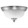 thumbnail image 2 of Efficient Lighting EL-805-123-BN Contemporary Flushmount  Brushed Nickel Finish with Alabaster Glass  Energy Star Qualified, 2 of 2