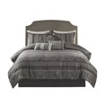 thumbnail image 6 of Queen Size Bed In A Bag, 7 Piece Jacquard Comforter Set Grey Queen, Grey Cotton Bedding Set,Polyester Bed Sheet Set, Household Supplies & Décor Bedding Bedding Sets, 6 of 14