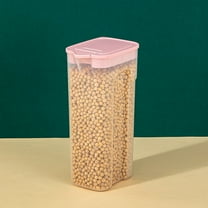 Airtight Cereal Storage Container with Lid Clear Kitchen Food Organizer for Grain,,Flour,Rice, & Snacks 9.25x5.12x3.54 Inches 1-Piece