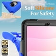 thumbnail image 4 of Funda para Samsung Galaxy Tab Tab S11 (11 pulgadas) 2025 SM-X730/SM-X736B, funda protectora a prueba de golpes para niños con soporte para lápices, correa de mano giratoria 360 y soporte, correa de, 4 of 9