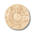 thumbnail image 2 of Unfinished Wood Etched Eyeball Shape | Paint By Line Crafts 3" / 1/8", 2 of 2