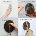 thumbnail image 3 of Gancho de baño autoadhesivo de lujo ligero (negro), duradero, sin necesidad de taladrar, soporte para toallas de notas musicales, multifuncional, adecuado para cocina, baño y sala de estar, 3 of 5