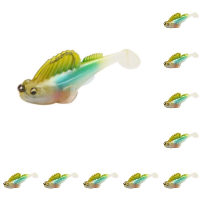 Advancent Simulación Pequeño cebo falso Profesional Deporte al aire libre Tamaño pequeño Señuelo de pesca artificial Aparejo Tipo de ajuste Tipo 5 10piezas