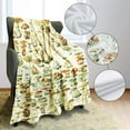 thumbnail image 5 of 60x80 Blanket Comfort Warmth Soft Plush Throw for Couch Vintage Mushroom Reference Chart, 5 of 6